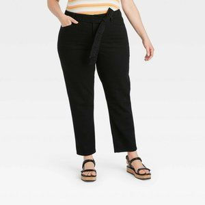 Ava & Viv 20W Plus Mid-Rise Tapered Jeans, NwT